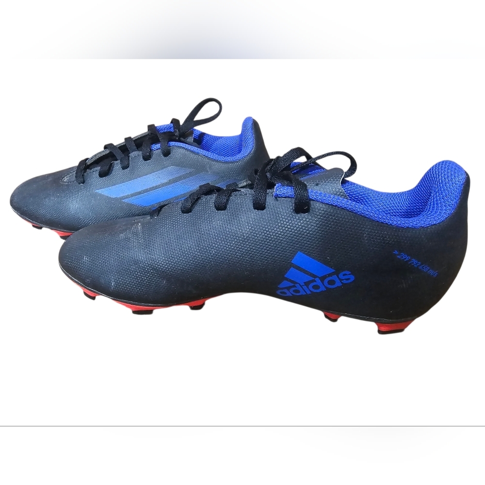 Adidas X‎ Speedflow .4 Soccer Cleats Youth 3.5 – Black Blue Red Firm Ground